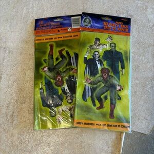 Two Packs of Halloween Party Bags W/Universal/Lugosi Monsters New